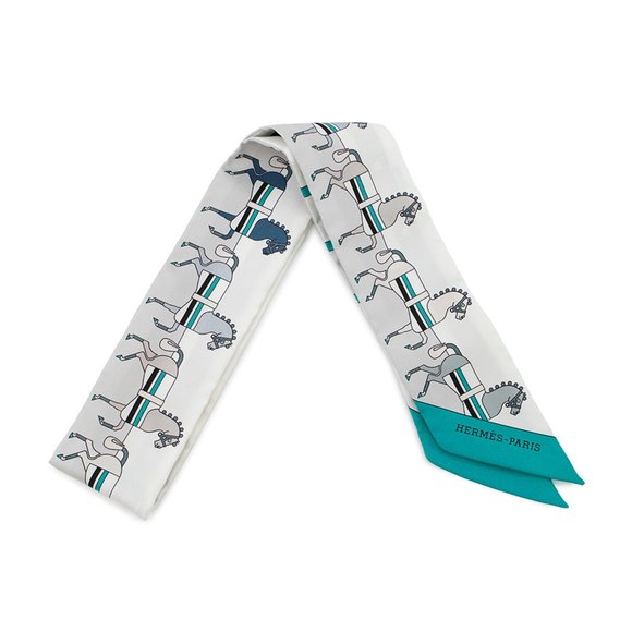 Hermes Hermès Rocabar Twilly Scarf/Muffler, Silk, 2018 - Picture 1 of 10